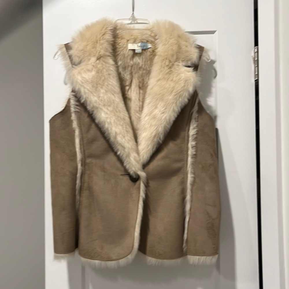 Boden Faux Shearling Vest